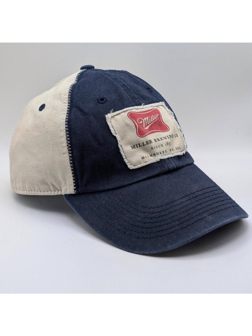 Miller Brewing Co. Strap Back Trucker Hat Cap Beer Bartender Unisex Distressed